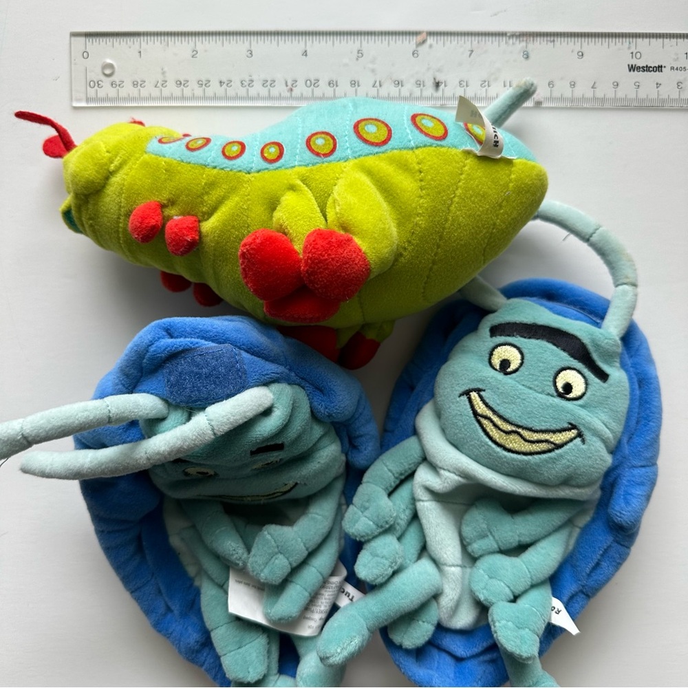Adorable Disney Bug’s Life Bundle with Plush Tuck, Roll, Heimlich, & Hopper! - Picture 11 of 15